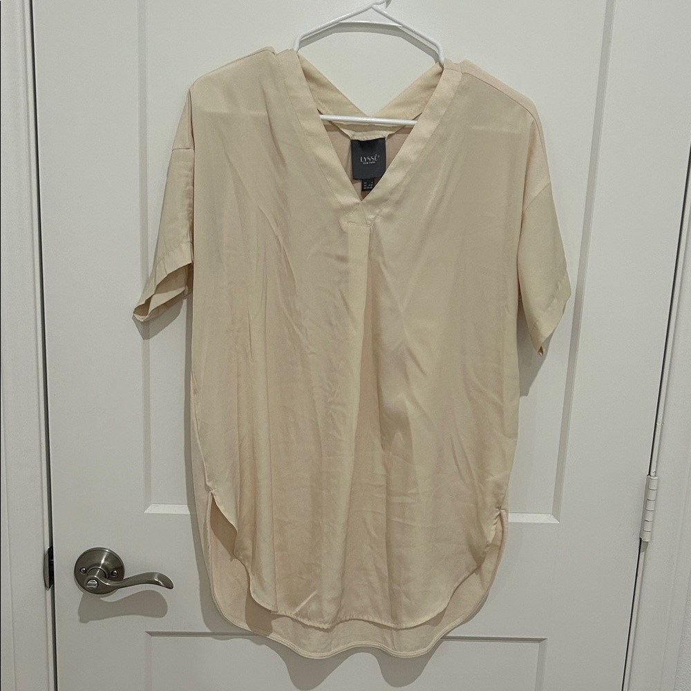 Lysse Cream V-Neck Top
